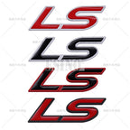 Car Styling 3D LS Car Metal Alloy Rear Trunk Fender Adhesive Badge Body Tailgate Displaceme Emblem For Cadillac CTS Escalade