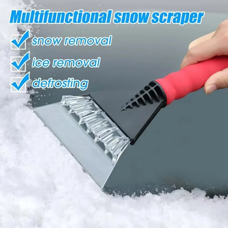 Rascador de hielo para coche, rompevientos para parabrisas, cepillos de vidrio de limpieza rápida, herramienta para quitar la nieve, pala para cepillos de nieve para invierno y ventana de coche