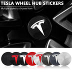 Hot 4pcs 56mm Car Wheel Center Hub Stickers Cap Emblem Cover Tesla Model 3 Model S Model X Y Juniper Roadster Wye Accessories