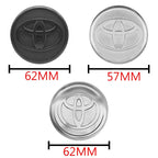 4Pcs 62mm 57mm Car Wheel Center Hub Caps Cover Badge Accessories For Toyota Prado Yaris Hilux Verso Fortuner Supra Corolla Camry