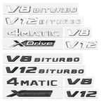 ABS logo glossy black car sticker badge sticker body luggage decoration BMW M logo 420i 428i 425d 435d 630i 650i 630d 640d 650d