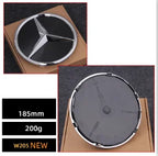 Car Front Grille Emblem Star Badge  Logo Chrome black Silver 3D Mirror Mercedes Benz W205 W204 W253 W213 W206 W166 gle VVVglc