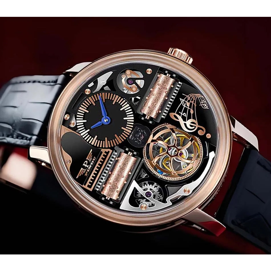 PINDU Watch New TOP Men Mechanical Watch Godfather Fashionable Classic Series 45.5MM Wristwatches Men M2791B