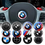 4.5cm Car Steering Wheel Center Emblem Sticker Badge For BMW 50th M E46 E90 E87 F30 F20 F10 G20 G30 X1 X3 X5 Interior Logo Decal