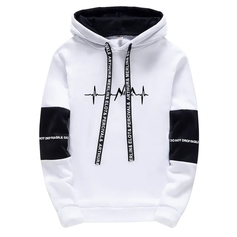 Mens Tracksuit Casual Classic Hooded Sweatshirt Jogging Clothing High Quality Simplicity Versatile Printing Tops Pants Suit