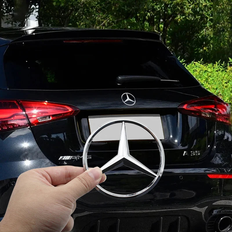 1Pcs ABS Car Rear Decal Trunk Emblem Sticker Mercedes Benz Replace Accessories For W204 W222 W205 W177 W212 W213 X253 W203 W176