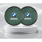 2Pcs Leather Car Coaster Anti-slip Mat Cup Holder Pad For BMW X1 X2 X3 X4 X5 X6 X7 1 3 5 6 7 Series E60 E90 E70 G20 G30 G7