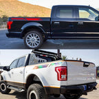 For Ford F150 Raptor Lariat Limited Pickup Bed Side Sticker Car Stripes Style Decor Decal Truck Vinyl Cover Auto Accessories
