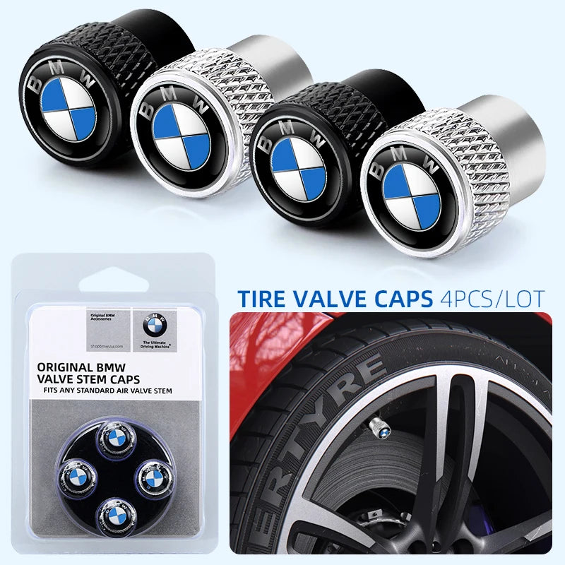 QMM-8685 Car Aluminum Wheel Tire Valve Stem Caps Airtight Covers For BMW M 50th Anniversary Celebration E46 E90 E60 F30 E39 E36