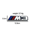 3D Aluminum Car Badge Emblem Sticker For BMW M Power M3 M5 G30 F30 F31 E36 E87 E60 E46 E91 X1 X3 X5 E53 Auto-Styling Accessories