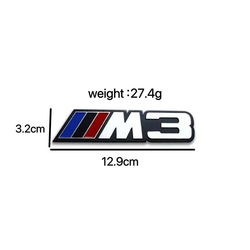 3D Aluminum Car Badge Emblem Sticker For BMW M Power M3 M5 G30 F30 F31 E36 E87 E60 E46 E91 X1 X3 X5 E53 Auto-Styling Accessories