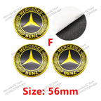 4pcs 56mm 75mm Car Wheel Center Hub Caps Cover Auto Accessories Mercedes Benz Amg C180 C200 C260 W108 W124 W126 W140 W168 W176