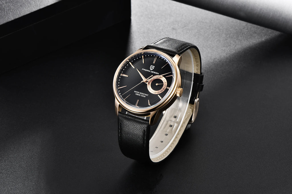2026 Pagani Design Reloj Hombre PD1654 Quartz Watch Men 100M Water Resistant Leather Strap  Fashion Business Wristwatch reloj