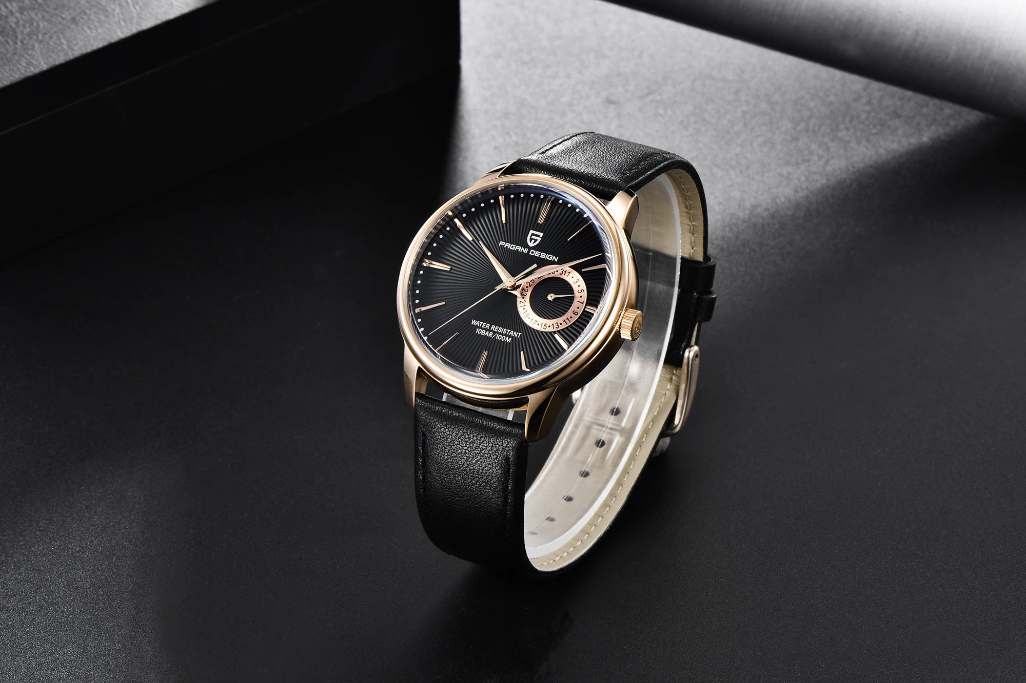 2026 Pagani Design Reloj Hombre PD1654 Quartz Watch Men 100M Water Resistant Leather Strap  Fashion Business Wristwatch reloj