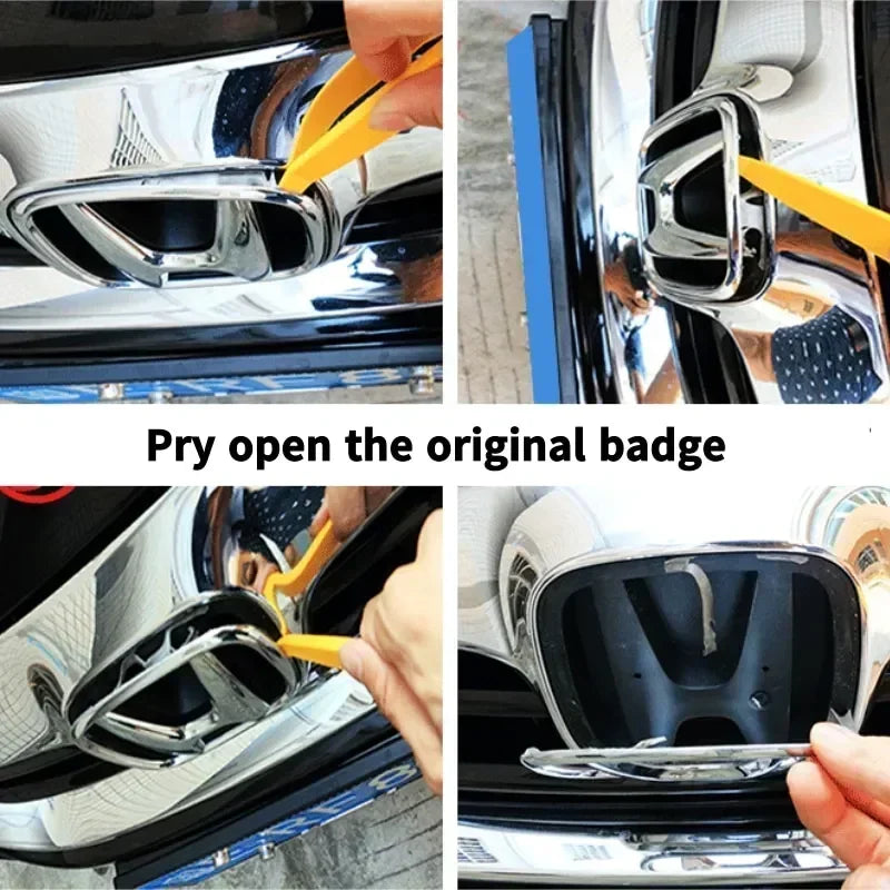 For Honda Accord Civic Odyssey CRV Inspire Amaze Vezel PMMA LED Car Emblem Sticker Front Rear Trunk Light Badge Accessories