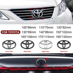 3D Car logo series Front Head Grill Hood Bonnet Emblem Rear Tail Bumper Trunk Badge For Toyota Corolla Camry RAV4 Hilux Yaris