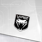 3D VIPER Car Sticker Front Grille Zinc Alloy Emblem For Charger Journey Durango Caliber Body Accessories Rear Trunk Badge Decal