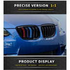 2Pcs Car Style Black Front Kidney Double Slat Grill Grille for-BMW E92 E93 3-Series 328I 335I Coupe LCI 2010-2013