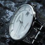 CADISEN Automatic Mechanical Ultra-thin Wriswatch MIYOTA 9015 Top Brand Luxury Curved Single-dome Sapphire Crystal Watch Man