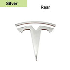 CAR Tesla Model 3 Mode Y Zinc Alloy Car Front Hood Logo Sticker Styling Auto Body Rear Trunk Emblem with Radian Accessories