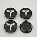 4Pcs 56mm ABS Tesla Wheel Center Hub Cap Emblem Logo Car Rims Cover Hubcap For Tesla Model 3 Y X S Original Badge Accessories