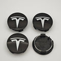 4Pcs 56mm ABS Tesla Wheel Center Hub Cap Emblem Logo Car Rims Cover Hubcap For Tesla Model 3 Y X S Original Badge Accessories
