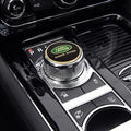 Shift Knob Decoration Metal Cover Car Console Button Sticker For Land Rover Discovery 2 3 4 Range Rover Freelander SV SVR Velar