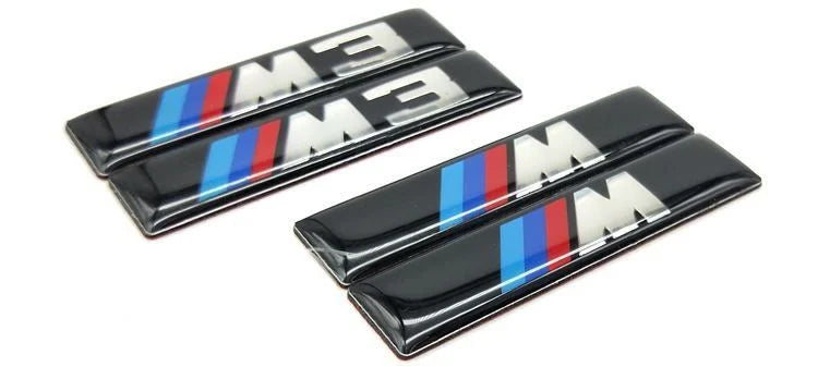 Metal Car Door Side Label Stickers for BMW M Power Performance M3 M5 Personalized Modification Stickers Auto Accessories