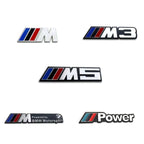 3D Aluminum Car Badge Emblem Sticker For BMW M Power M3 M5 G30 F30 F31 E36 E87 E60 E46 E91 X1 X3 X5 E53 Auto-Styling Accessories