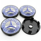 4Pcs 60mm 75mm Car Wheel Center Hub For Mercedes Benz AMG class W205 W203 GLC GLK W206 W220 W211 A180 Cap Rim Cover Accessories