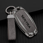 Suitable for Nissan SENTRA 2024 2020 2017 automatic transmission zinc alloy car key bag leather car key fob accessories