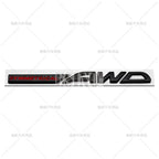Symmetrical AWD Car Emblem Adhesive Metal Zinc Alloy Fender Badge for Subaru Legacy Forester XV Outback BRZ