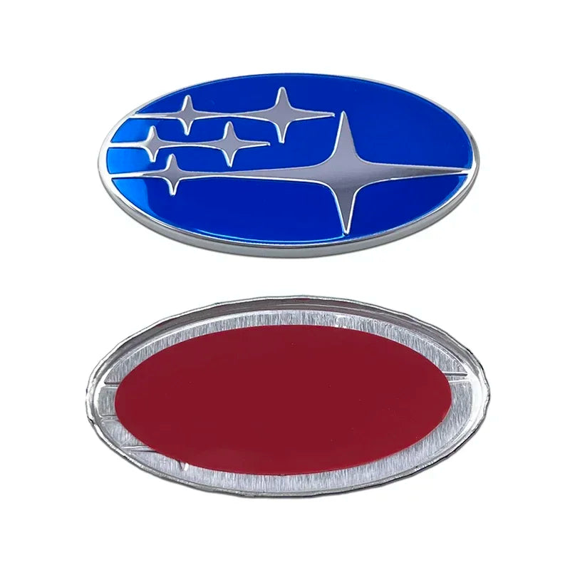58x29mm Alloy Car Steering Wheel Logo Emblem Sticker Decals for Subaru FORESTER IMPREZA XV STI WRC WRX BRZ LEGACY OUTBACK LEVORG