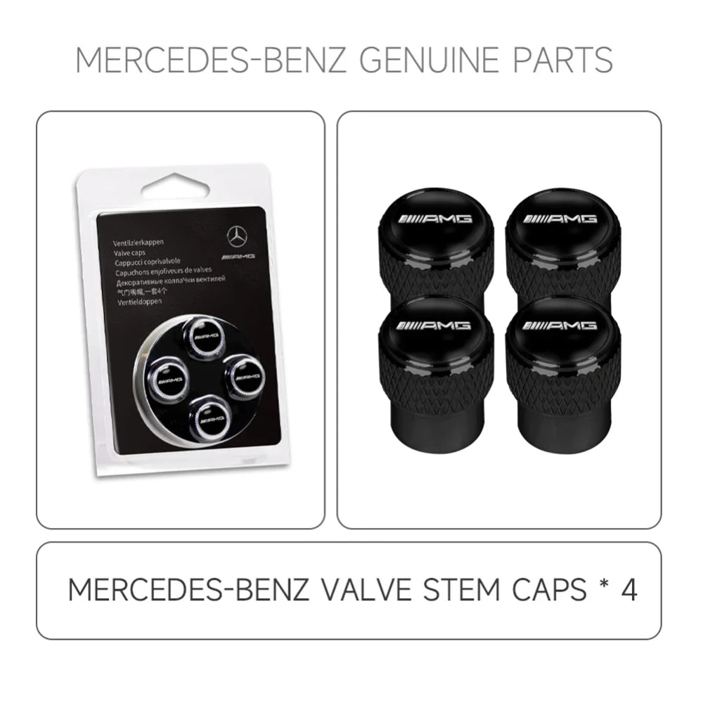 Car Wheel Stem Air Valve Cap Tire Dust Cover for Mercedes Benz W202 W203 W204 W208 W210 Accessories Interior Mouldings XSQMM-BEZ
