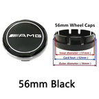 4pcs 56mm 60mm 75mm  68mm3Pin Car Wheel Center Cap Rim Hub Caps Emblem W202 W220 W213 W210 W164 E200 E260 E300 For Mercedes Benz