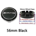 4pcs 56mm 60mm 75mm  68mm3Pin Car Wheel Center Cap Rim Hub Caps Emblem W202 W220 W213 W210 W164 E200 E260 E300 For Mercedes Benz