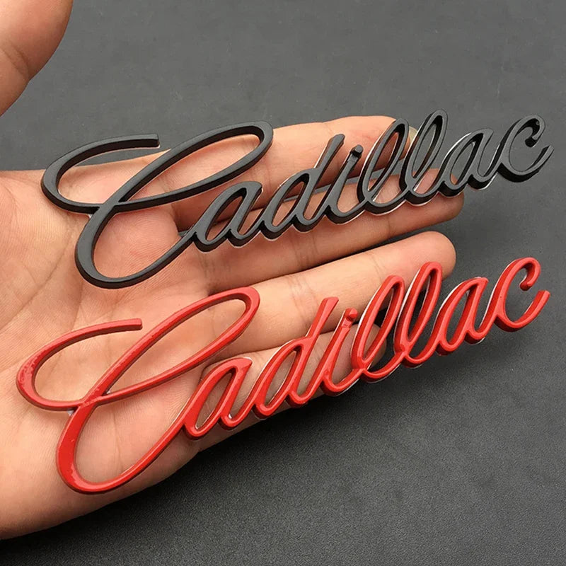 3D Metal Car Emblem Fender Side Rear Trunk Badge Sticker for Cadillac Escalade DTS SRX XT5 XTS ATS BLS CT4 CT5 CT6 CTS SLR SLS