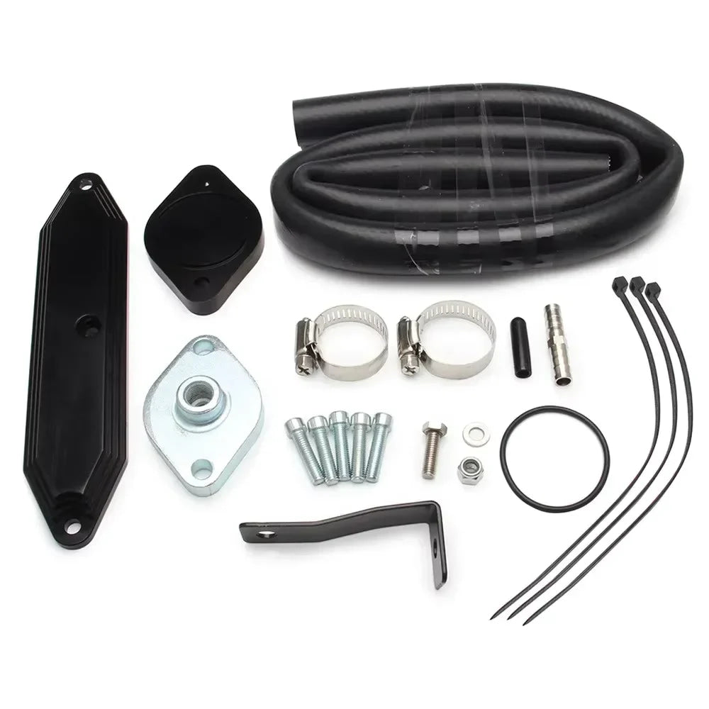 Diesel Valve & Cooler Power Removal Kit Diesel For 11-14 Ford F250 F350 F450 F550 6.7L V8 Powerstroke Diesel Turbo Aluminum