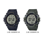 Casio Men's Large Dial Multi-Function Electronic Watch Simple Clear Display AE-1500WHX-1A/3A