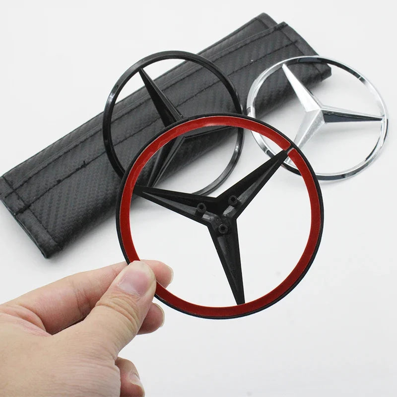 1Pcs ABS Car Rear Decal Trunk Emblem Sticker Mercedes Benz Replace Accessories For W204 W222 W205 W177 W212 W213 X253 W203 W176