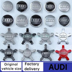 Audi 4pcs 60mm 61mm 68mm 69mm 123mm Car Styling Wheel Center Cap Hub Covers Badge for Audi A3 A4 A5 A6 A7 A8 S4 S6 Sticker