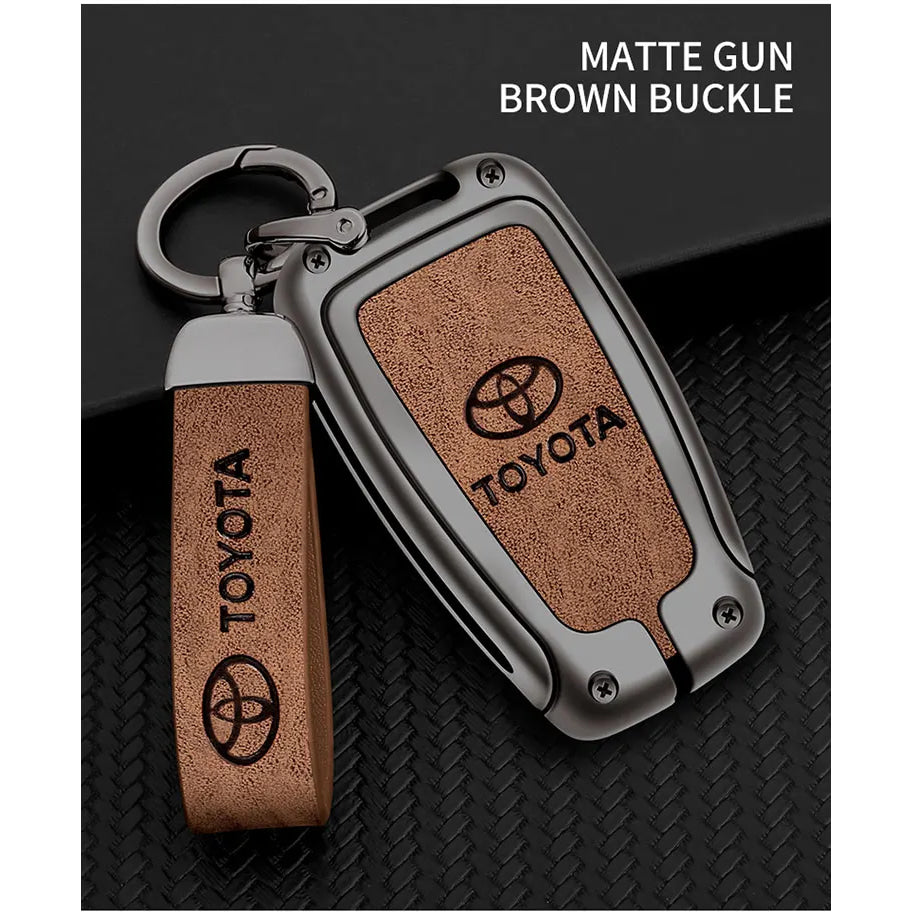 Car Key Case Bag Cover Shell For Toyota CHR Prado 2017 2018 Prius Camry Corolla RAV4 2017 2018 2019 2020 Protector Accessories