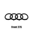 For Audi A4 2008-2017 4Ring Logo Black Car Hood Front Grill Rear Trunk Emblem Stickers A4 Mark Quarrto Sline Emblem Accessories