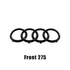 For Audi A4 2008-2017 4Ring Logo Black Car Hood Front Grill Rear Trunk Emblem Stickers A4 Mark Quarrto Sline Emblem Accessories