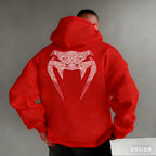 Men's Pattern Hoodies –Bold Back Prints MMA Inspired Streetwear Loose Fit Perfect for Gym  Casual Wear Limited Edition Designs