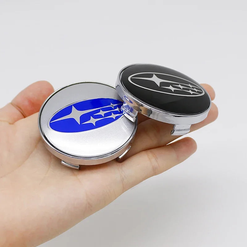 For Subaru WRX BRZ DRL XV STI Outback Legacy Forester Impreza Tribeca 4Pcs ABS 60mm Wheel Center Cover Hub Cover Logo