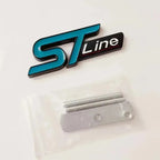 3D Metal ST Line Logo Car Front Grill Emblem Sticker Trunk Badge For Ford Kuga MK3 MK4 S Max Focus Puma Fiesta Accessories