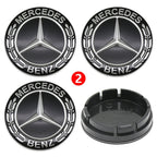 4pcs 56mm 75mm Car Wheel Center Hub Caps Cover Auto Accessories Mercedes Benz Amg C180 C200 C260 W108 W124 W126 W140 W168 W176