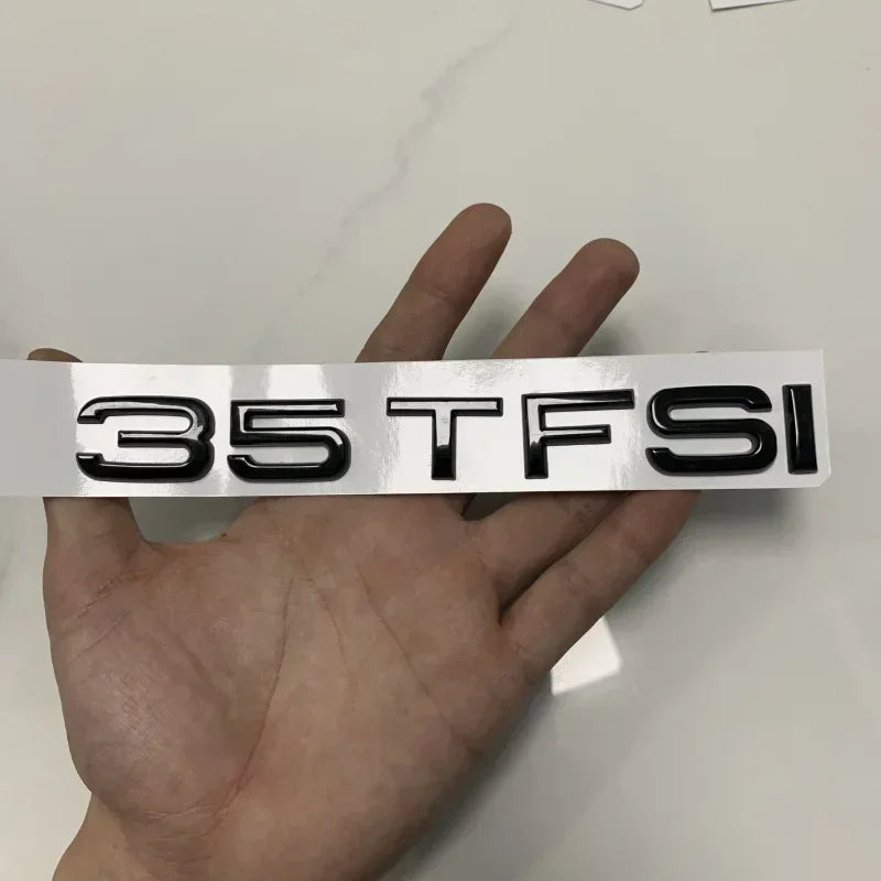 Replaced Accessories for Audi A3 2010-2020 2020-2024 Car Hood Front Grill Rear Trunk Emblem Badge Sticker Quattro Sline 35TFSI
