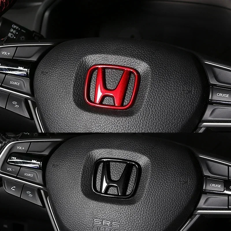 ABS Car Steering Wheel Logo Emblem Cover Sticker for Honda Accord Odyssey Jade CRV Fit CRZ City Civic HRV 8th Pilot Legend Pilot